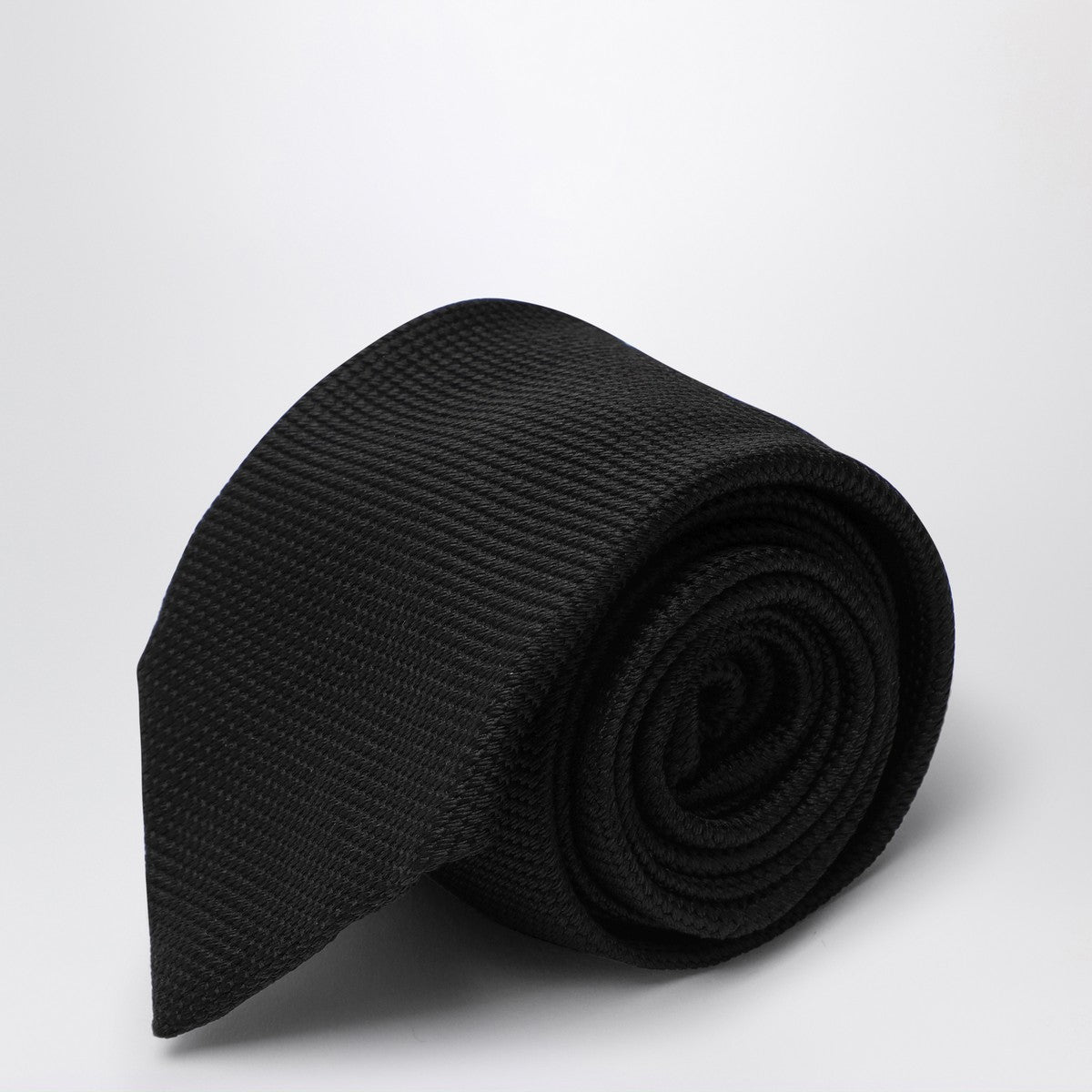 Destin Black silk tie